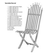 Ladda upp bild till gallerivisning, Reservdelar Petes stol