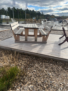 Bänkbord Lojsta med ryggstöd